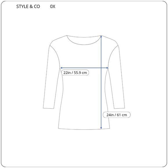 Style Co Womens Top 0X 3/4 Bell Sleeve On Off Shoulder Green Pink GEO29E - Picture 4 of 10